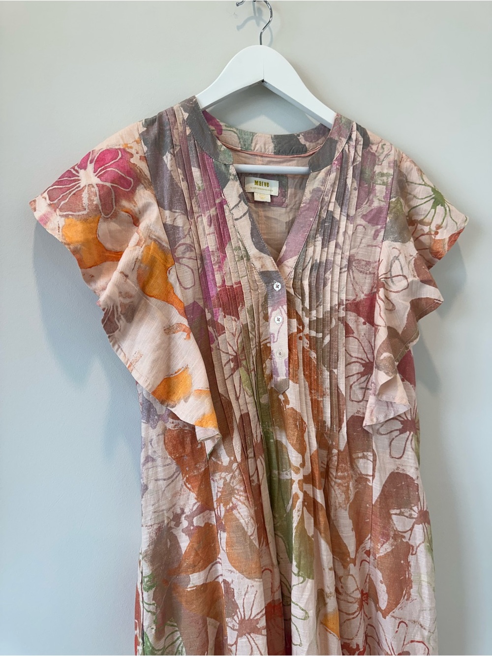 Anthropologie Maeve The Cassandra Maxi Dress Womens Size XS Floral Art to Wear - Picture 8 of 16